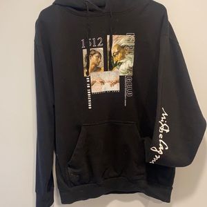 Black hoodie “Creazione De Adamo”